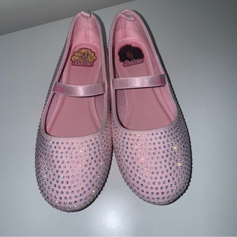 Barbie Pink Dress Shoes with Perforated Design